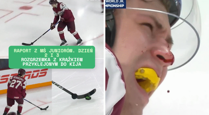 Raport z MŚ Juniorów. Dzień 2 i 3. Rozgrzewka z krążkiem przyklejonym do kija. Hokej