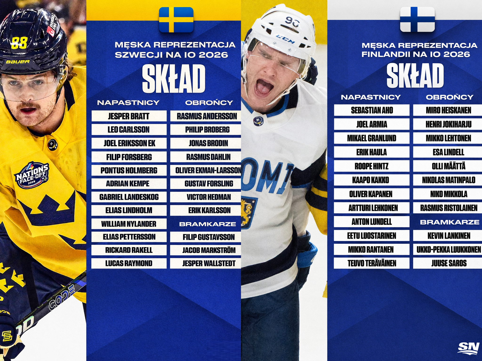 Hokej Finlandia Szwecja