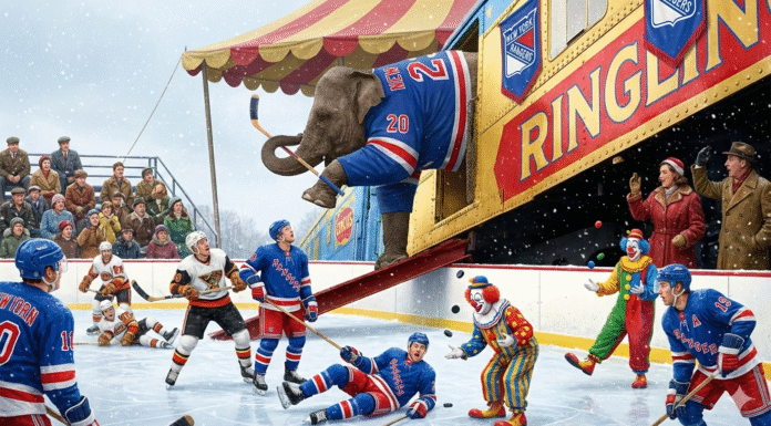 Słonie i klauny ważniejsze od hokeja. Rangers byli wygnańcami we własnej hali